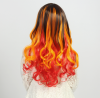 Cheveux synthétiques colorés de 60 cm pour extension cheveux 006 (Lot 10 pièces)